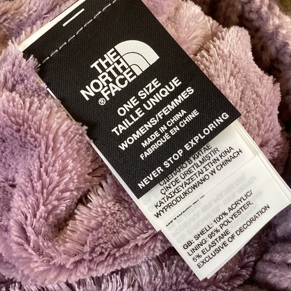 The North Face Lavender Soft Fleece Lined Heavy Knit Hat main image 4